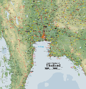 map of thailand