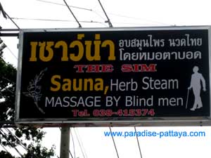 massage in Pattaya from a blind man