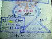 thailand "visa" stamp